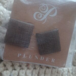 Plunder Elegant Dark Brown Cufflinks